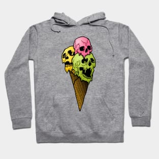 Skull Ice Creams Cones Hoodie